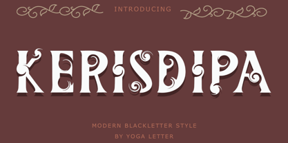 Kerisdipa Font Poster 1