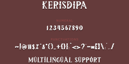 Kerisdipa Font Poster 8