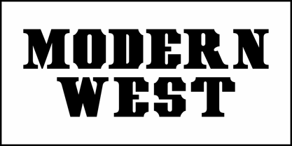 Modern West JNL Font Poster 2
