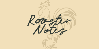 Rooster Notes Font Poster 1