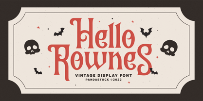 Hello Rownes Font Poster 1