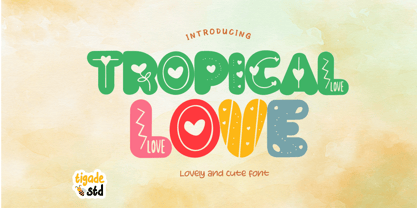 Tropical Love Font Poster 1