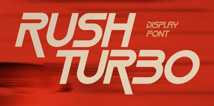 Rush Turbo Font Poster 1