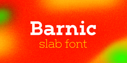 Barnic Slab Font Poster 1