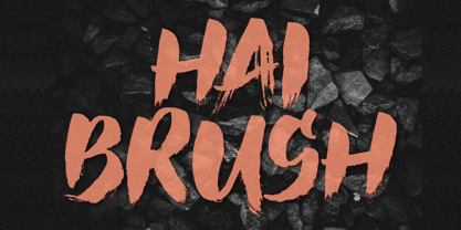 Hai Brush Font Poster 1