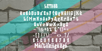 Letoys Font Poster 4