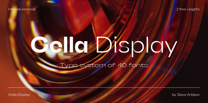 Gella Display Font Poster 1