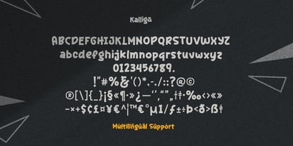 Kalliga Font Poster 9