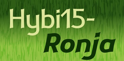 Hybi15 Ronja Font Poster 1