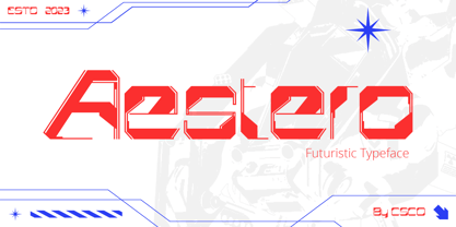 Aestero Font Poster 1