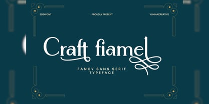 Craft Fiamel Font Poster 1