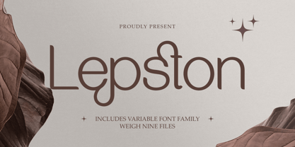 Lepston Font Poster 1