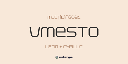 Vmesto Font Poster 1