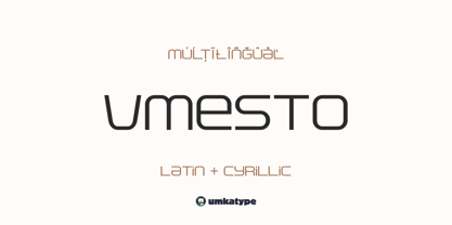 Vmesto Font Poster 12