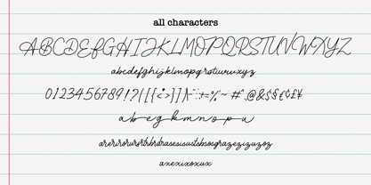 Rubellite Signature Font Poster 9