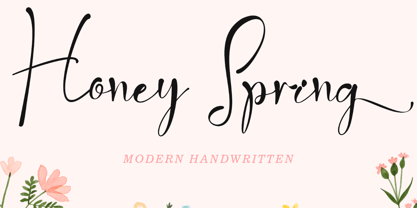 Honey Spring Font Poster 1