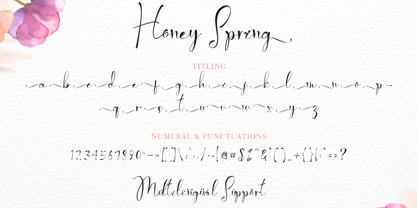 Honey Spring Fuente Póster 7