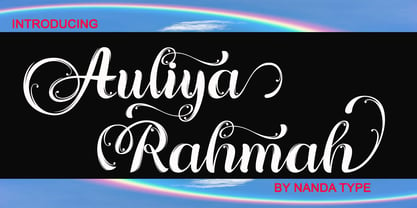 Auliya Rahmah Font Poster 1