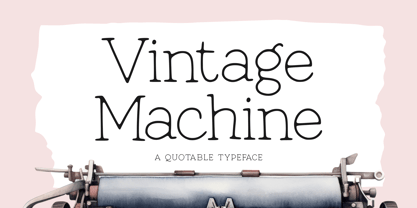 Vintage Machine Font Poster 1