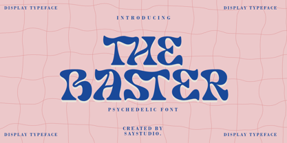 The Baster Font Poster 1