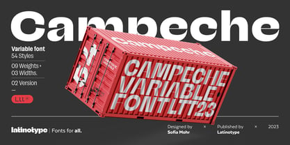 Campeche Variable Font Poster 1