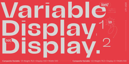 Campeche Variable Font Poster 2
