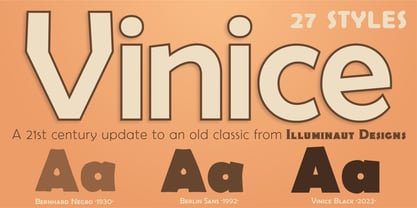 Vinice Font Poster 1