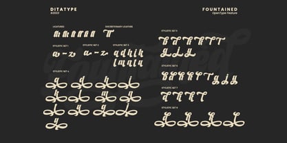 Fountained Font Poster 8