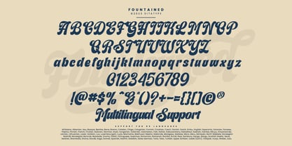 Fountained Font Poster 7