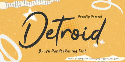 Detroid Font Poster 1