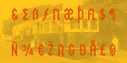 Provincial Railway Font Poster 2