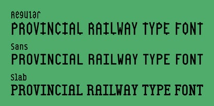 Provincial Railway Font Poster 14