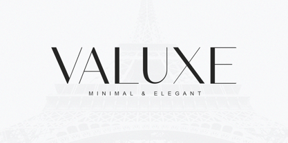 Valuxe Font Poster 1