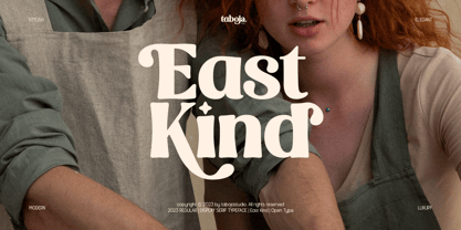 East Kind Groovy Serif Fuente Póster 1