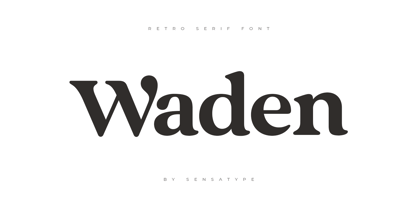 Waden Font Poster 1