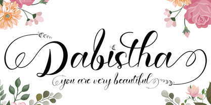 Dabistha Font Poster 1