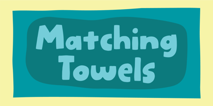 Matching Towels Font Poster 1