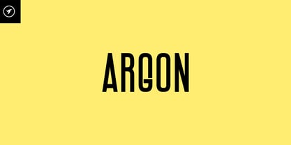 Argon Font Poster 1