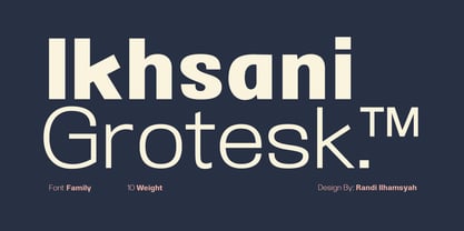 Ikhsani Grotesk Font Poster 1