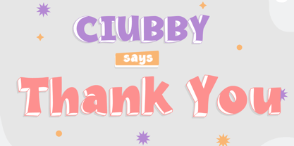 Ciubby Font Poster 3