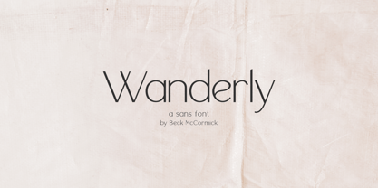 Wanderly Sans Font Poster 1