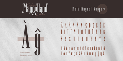 Magnolland Font Poster 10