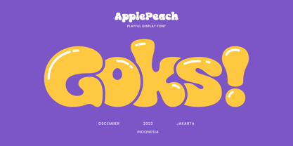 Apple Peach Fuente Póster 5