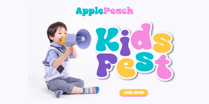 Apple Peach Font Poster 4