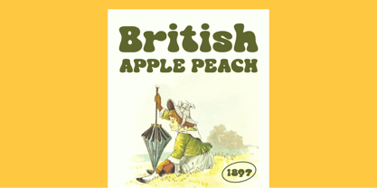 Apple Peach Font Poster 7