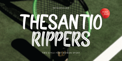 Thesantio Rippers Font Poster 1