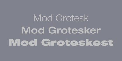 CF Mod Grotesk Police Poster 1