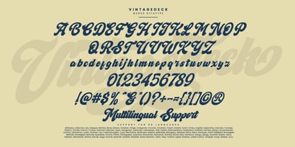 Vintagedeck Font Poster 7