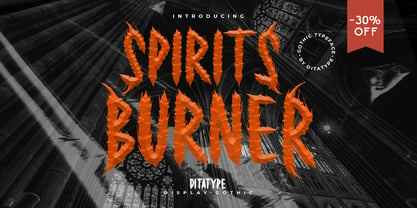 Spirits Burner Font Poster 1