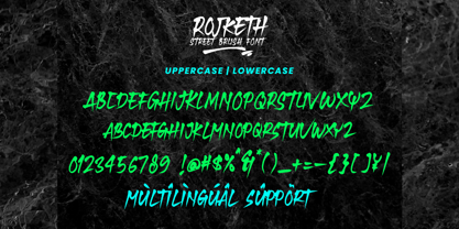 Rojketh Font Poster 5